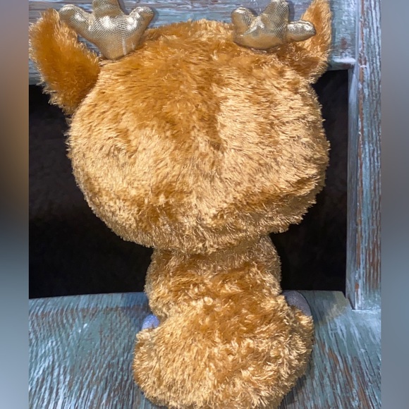 Ty Beanie Boos ALPINE Reindeer 9” Gold Antlers Retired Plush Toy 2012 No Tag. - Picture 3 of 6